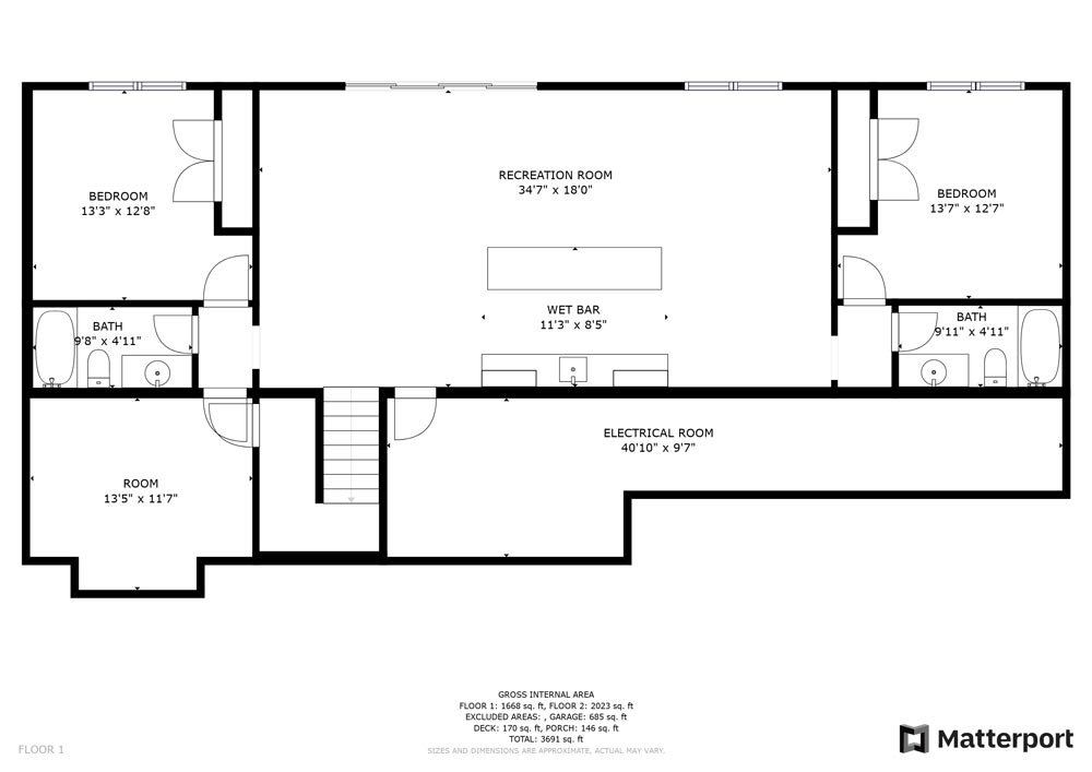 Somersby House Plan #4 floor plan 1