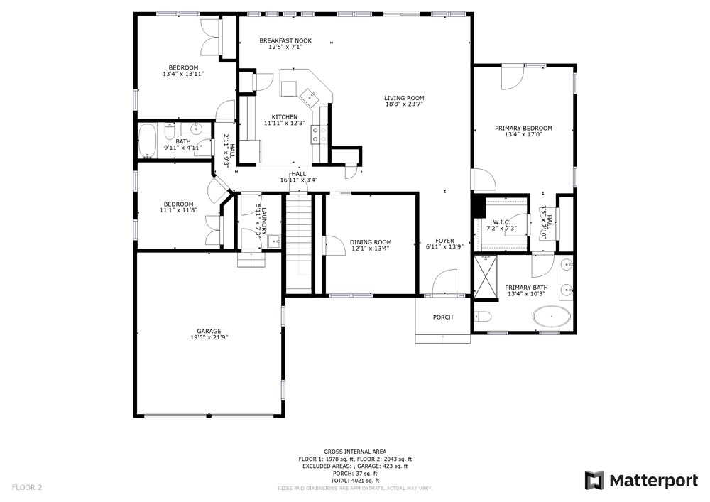 The Willow House Plan floor plan 2