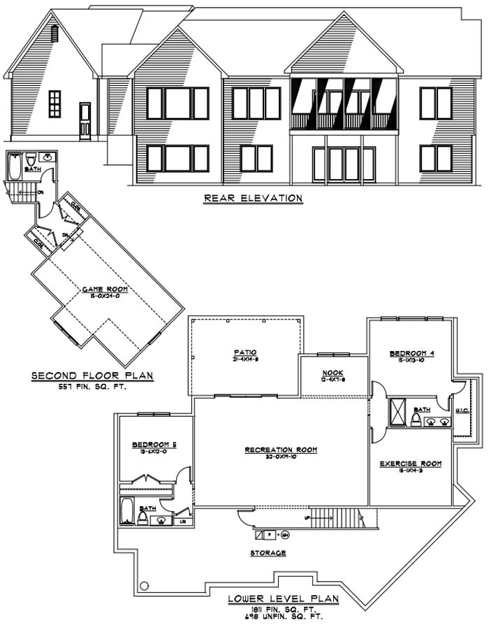 Clear Creek Cottage floor plan 1