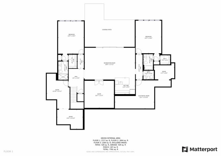 Tennesse Farmhouse floor plan 1