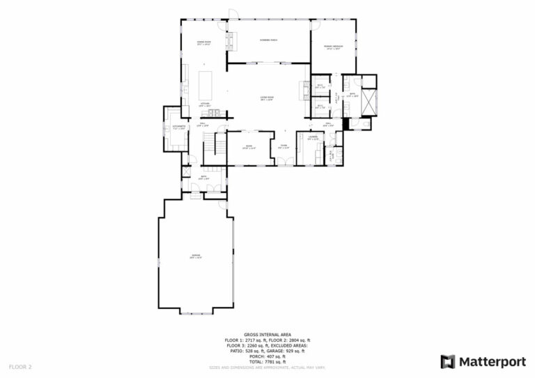 Tennesse Farmhouse floor plan 2