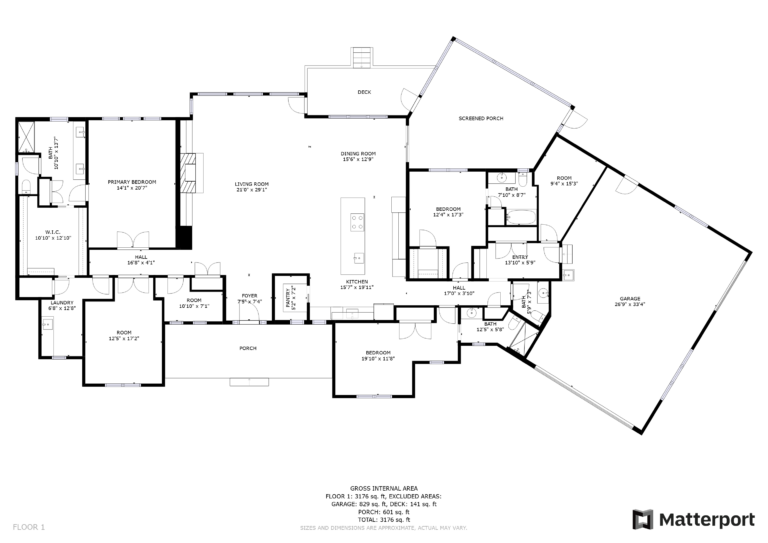 The Lakeview floor plan 1