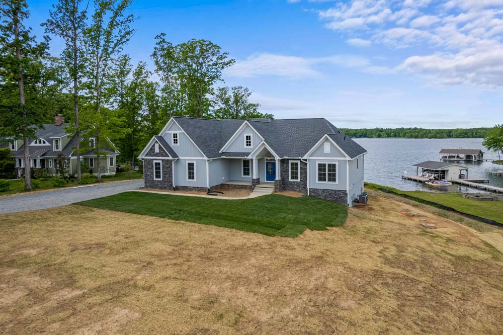 Custom lake home